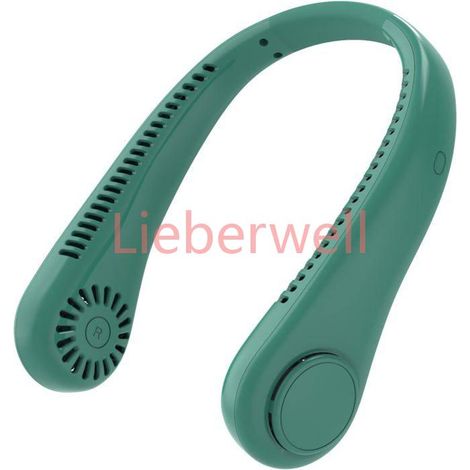 Ventilateur De Cou Portable, Rechargeable Par Usb, À Suspendre, Sans Pales Avec 3 Vitesses, Ventilateur Personnel De Refroidisseme (1/5)