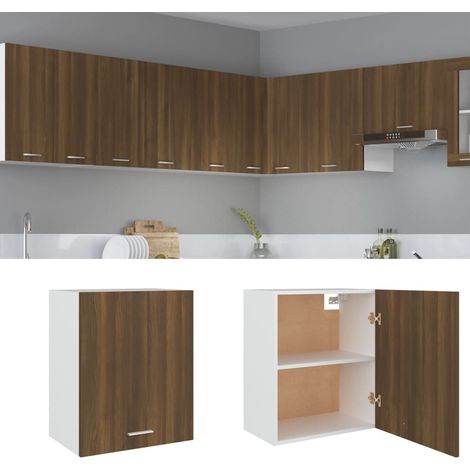 Hängeschrank Lyon Braun Eichen-Optik 50x31x60 cm Holzwerkstoff