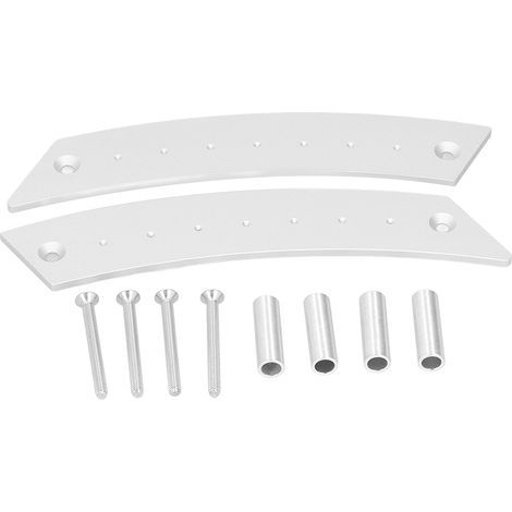 Manija interior de puerta de aleación de aluminio, accesorio para automóvil con tacto suave (PLATA) (1/5)