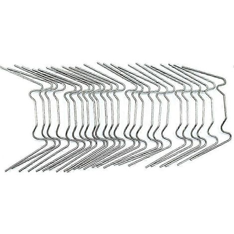 Greenhouse Glazing Clips W Shaped Glass Clips Spring Wire Spares 25pcs Set For Garden( )