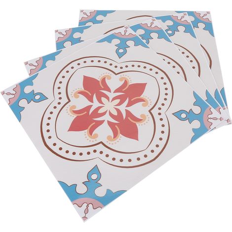 Ensemble de 4 pièces de papier peint autocollant imitation marbre pour sol et mur, idéal pour salle de bain et chambre. (1/5)