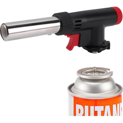 Torches de Cuisine , Chalumeau de Cuisine au Butane Rechargeable, Briquet à Flamme Réglable, pour Barbecue, Desserts, Cuisine, Camping, Soudage(Butane Non Inclus) (1/5)