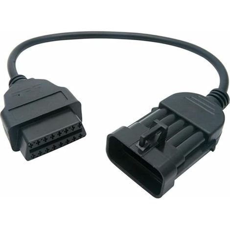 G34C Câble de diagnostic automobile compatible avec Opel/Vauxhall 10 broches OBD vers 16 broches OBD2 Câble adaptateur OBDII connecteur de diagnostic pour véhicule (1/5)