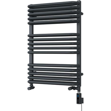 Crossmoor - Anthracite Dual Fuel Towel Rail H736mm x W500mm Thermostatic WIFI (1/3)