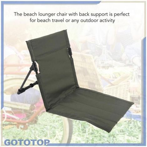 Chaise Longue Plage - Aluminium 7075 - Tissu Oxford 600D - 68 x 39 x 40 cm - Pour Activités Extérieures - 1 Pièce (1/5)