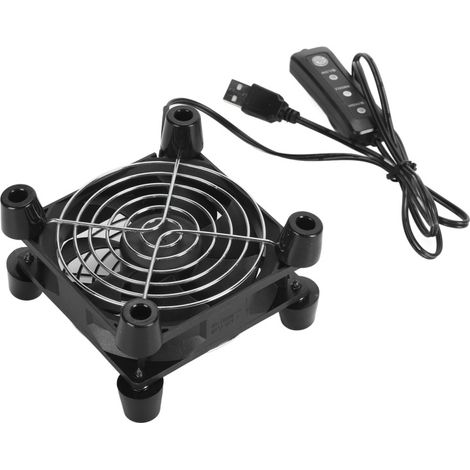 Ventilador profesional de 90 mm para caja de PC, 5 V, 2800 RPM, eficiente y silencioso, 3 velocidades ajustables, USB para consola de juegos de PC
