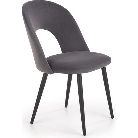 Silla Houston 960, Gris + Negro, 84x54x57cm, Tapiz, Metálico (1/5)