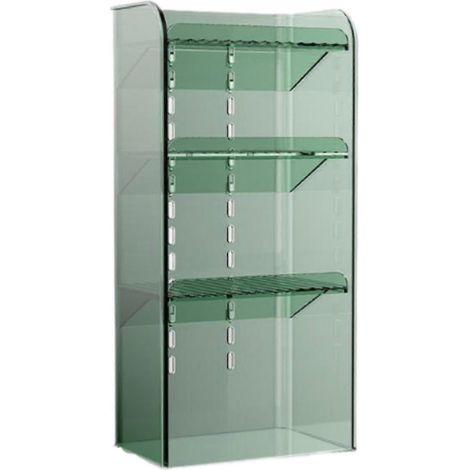 Kosmetik-Organizer-Ständer, Badezimmerregal, abnehmbares Gewürzregal für die Küche, Eckablage für den Waschtisch-Flat Green (1/5)