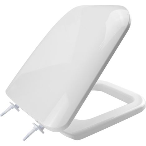 Saniplast Conca WC-Sitz in weiß, termoindurente, antibakteriell, quadratisch (1/5)