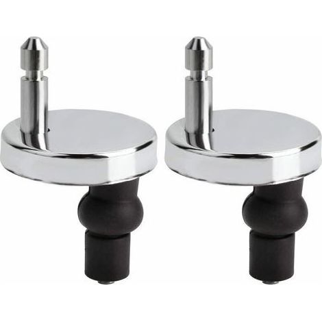 pair Lot de fixation abattant wc universels pour abattant de WC-Compatible avec la plupart des sièges de WC standards avec système d'abaissement automatique-Facile à installer (1/5)