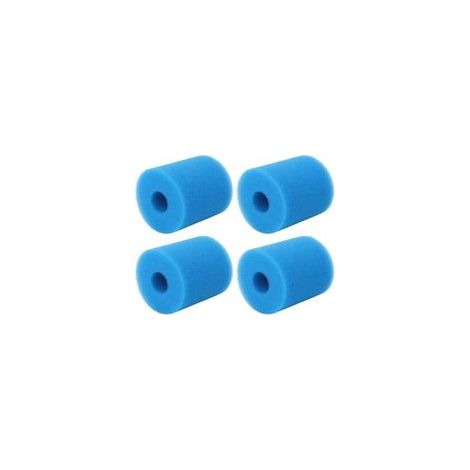 Cartouche D'éponge de Filtre de Piscine de Type H de 4 Pièces, éponge de Rechange de Cartouches de Mousse de Filtre de Piscine pour la Pompe de Piscine (1/4)