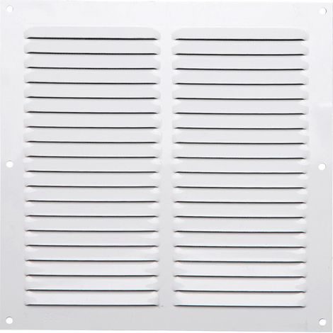 CENTRALE BRICO Grille d'aération aluminium laqué, L.20 x l.20 cm