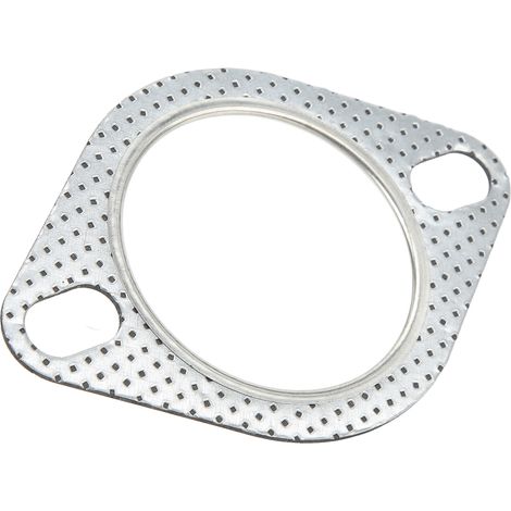 Perforierte Stahlkrümmerdichtung mit 2 Löchern, universeller Ersatz für 63-mm-/2,5-Zoll-Flansch, Turboschlauch für Autos (1/5)