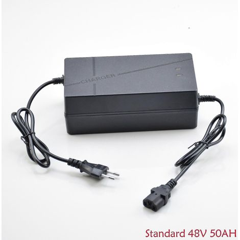Chargeur intelligent pour batteries au plomb-acide 48 V, quads et karts (standard 48 V 50 Ah), 60 V, 72 V et 96 V, 50 Ah, pour tricycles électriques, vélos, scooters (1/5)
