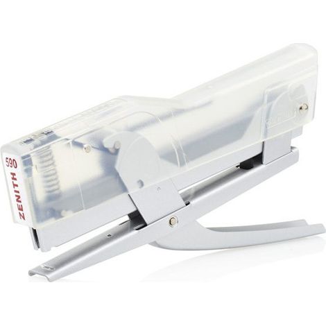 Zenith Engrapadora de Pinza 590 Transparente/Aluminio 30 Hojas 200 Puntos