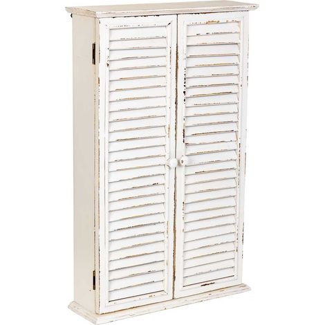 Armario de madera beige de 2 puertas 50x15x79h cm