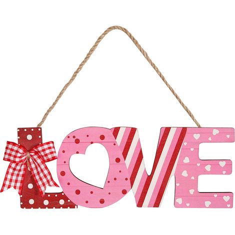 Panneau Accrocheur En Bois - Panneau À Craie Avec Corde - Pour Décoration De Cuisine Mariage Saint-Valentin - 10 x 32 cm - 1 Pièce (1/5)