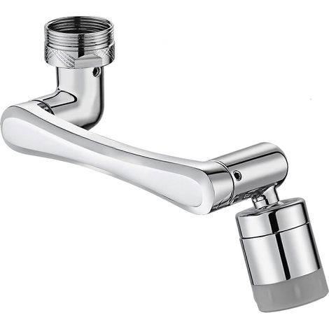 Aérateur de robinet rotatif à 2 jets, rallonge pour cuisine, compatible avec les robinets de 20 à 24 mm. (1/5)