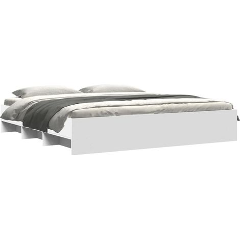 vidaXL Giroletto senza Materasso Bianco 180x200 cm Legno Multistrato (1/4)