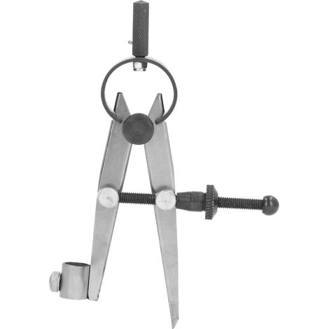 Séparateur d'ailes 125mm, acier au carbone, cuir de haute dureté, boussole pour le travail du bois avec porte-crayons (1/5)