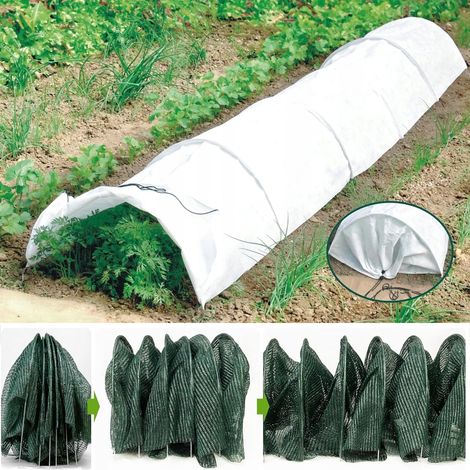 Protection de Serre contre la Chaleur Solaire Filet d'Ombre pour Tunnel de Jardin de Plantation Anti-Insectes 300 x 45 cm 2 en 1 (1/5)