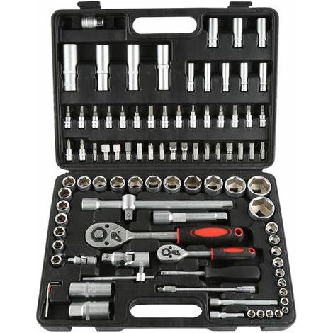Mallette à Outils 94 pcs - Acier au Chrome-Vanadium - de Réparation (1/7)