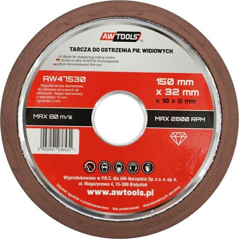 Disco affilatore per lame di sega in metallo duro Awtools da 150 mm