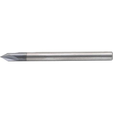 Fasenfräser, 3 Schneiden, 60°-Fräser, Wolframstahl, CNC-Fräs- und Polierfräser, D4 x 60°