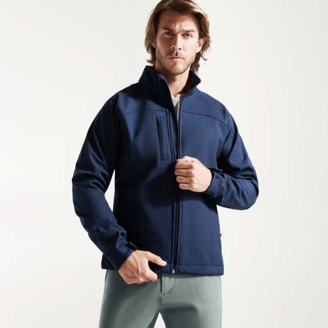 Chaqueta Softshell de 3 capas con bolsillo exterior y puños ajustados RUDOLPH S Azul Marino (1/4)