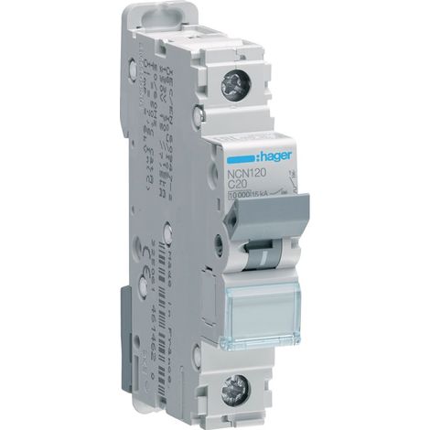 Leistungsschalter Hager ncn120 20 A 500 V einpolig (1/3)