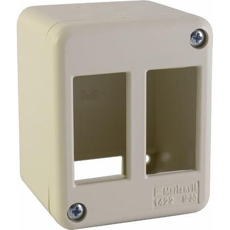 PORTAFRUTTO 2T. DA PARETE MINICANALINA IP30 MAURER