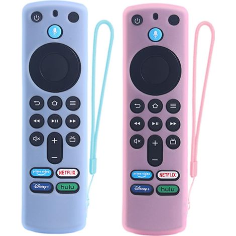 Custodia protettiva per telecomando (fosforescente) compatibile con il telecomando vocale Fire TV Stick 4K Alexa (terza generazione), confezione da 2
