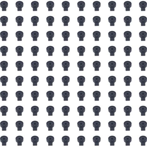 100 pinces de fixation robustes en plastique pour toile d\'ombrage, idéales pour les serres. (1/5)