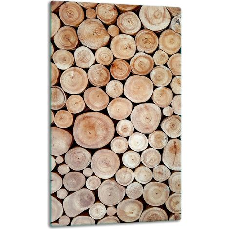 Tablero de mesa de madera con panel de vidrio de 30x52 cm. (1/5)