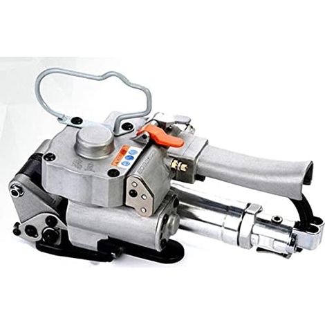 Reggiatrice pneumatica da 3 kW - Macchina per imballaggio portatile per reggette in PET/PP/plastica 2800N da 13-19 mm.