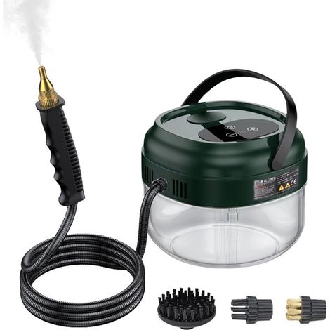 Nettoyeur à vapeur haute température 1500ml, grande capacité, écran tactile numérique, Portable, pression à main pour la maison (1/5)