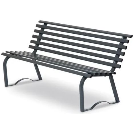 Panca Universale 150 metallo zincato schienale 150x43x74h colori vari Giochipark - RAL 7011