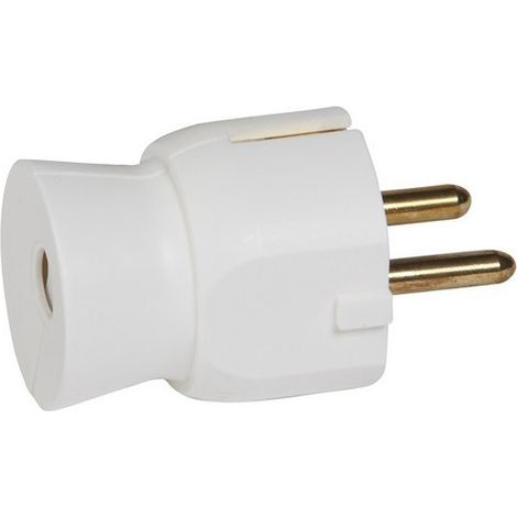 LEGRAND 050315 2P + TT-Stecker ohne gerades Weiß