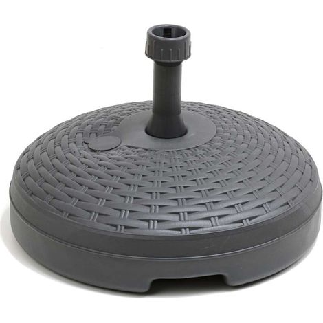 Ipae Progarden Base per Ombrellone Rattan - Antracite - 45cm