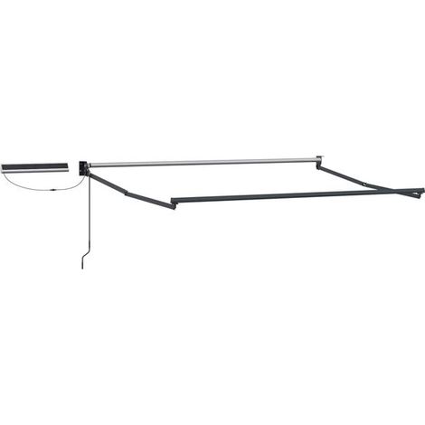 Store banne électrique rétractable, gris anthracite, 2,5 x 2 mètres (1/5)