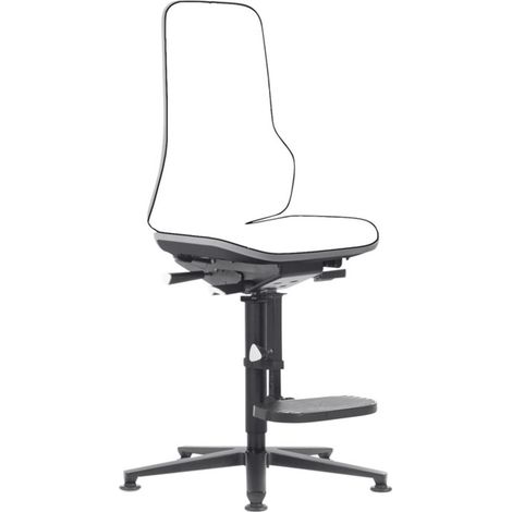 bimos Arbeitsstuhl Neon Basisst. Gleiter Aufstiegh. Flexb. grau Sitzh. 590-870 ohne Polster (1/4)