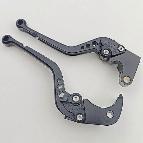 Pour motos Suzuki GSXR600 2006-2010, levier de frein, d'embrayage et de klaxon modifié (3 pièces noires) (1/4)