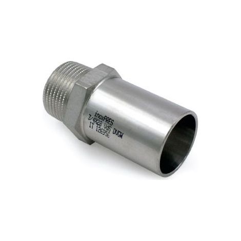 Manicotto con inserimento filetto M ø22x1/2"M inox 316L a pressare 269102122 (1/2)