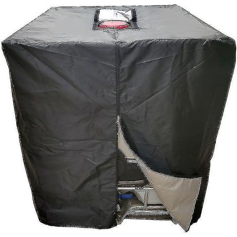 Housse de protection étanche et anti-poussière pour réservoir d'eau de pluie IBC de 1000 litres, protection solaire et UV, en tissu Oxford 210D. (1/4)