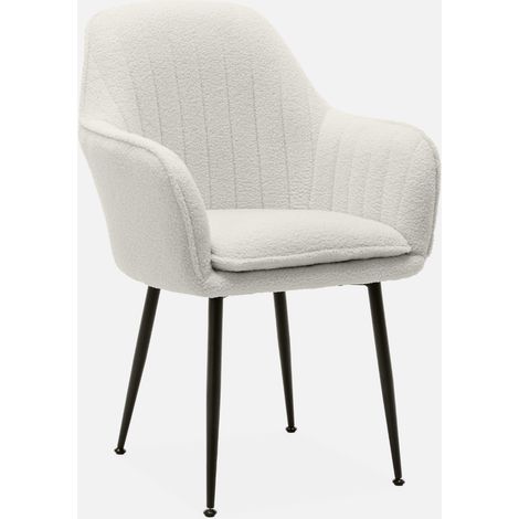 Sillón en borreguito con patas de metal (1/5)