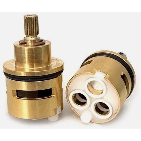 Paffoni – Cartouche thermostatique inverseur 2 sorties Ø32 mm – ZVIT092 – Compatible mitigeur 018 – Matériaux contrôlés pour haute qualité