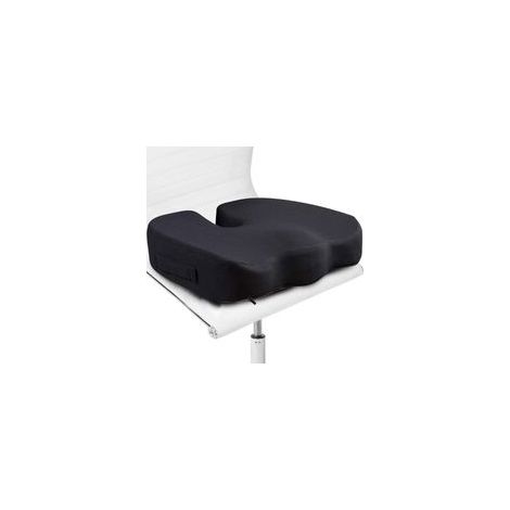 Coussin de siège ergonomique pour chaise de bureau – Mousse à mémoire de forme – Soulagement coccyx et sciatique – Housse amovible respirante (1/4)
