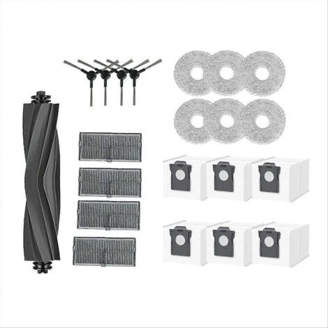 NALOOKAMIC Lot de 21 pièces pour balai à franges Dreame Mova E30 Ultra : brosse latérale à rouleau, filtre HEPA, sac à poussière, accès ultra-résistant (1/4)