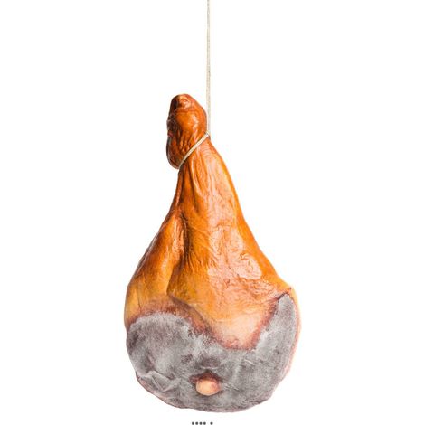Jambon de Parme Artificiel Sec sur Os - Réplique Plastique Soufflé 480 x 270 mm