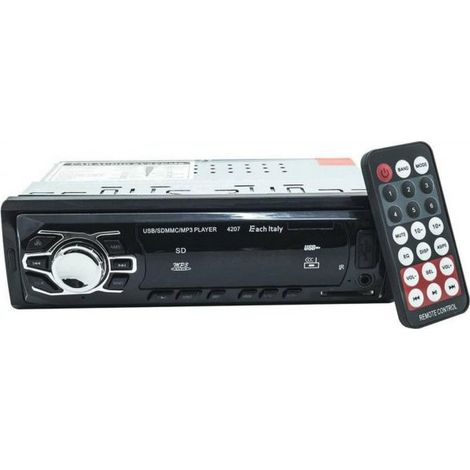 STEREO AUTO AUTORADIO AUX MP3 SLOT USB SD RADIO FM 60W X 4 mod 4207 (1/5)